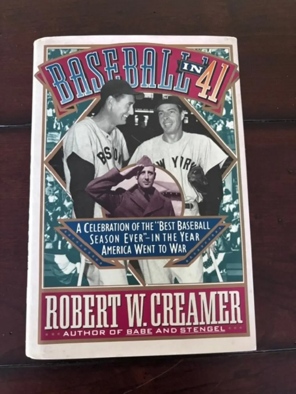 Baseball in '41 Robert W Creamer 1991 1st Edition 1st Printing Hardcover DJ